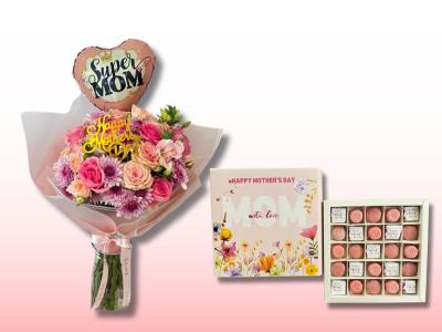 Super Mom Flower & Chocolate Bundle